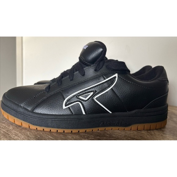 Vintage Airwalk‎ Skater Shoes Chunky Fat Tongue Men's Size 10 Black Leather Y2K - Picture 5 of 12